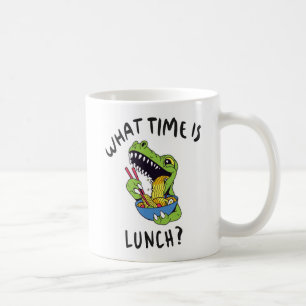 Hoe laat is de lunch koffiemok