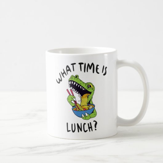 Hoe laat is de lunch koffiemok (Rechts)
