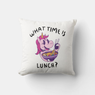 Hoe laat is de lunch kussen