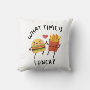 Hoe laat is de lunch kussen