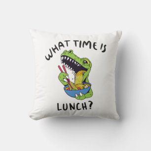 Hoe laat is de lunch kussen