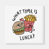 Hoe laat is de lunch? magneet (Voorkant)