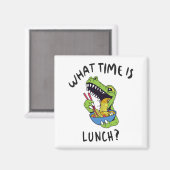 Hoe laat is de lunch? magneet (Voorkant / Achterkant)