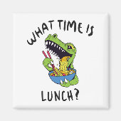 Hoe laat is de lunch? magneet (Voorkant)