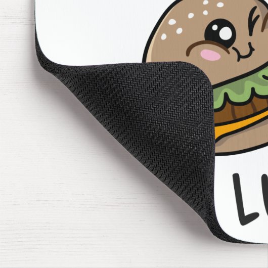 Hoe laat is de lunch? muismat (Hoek)