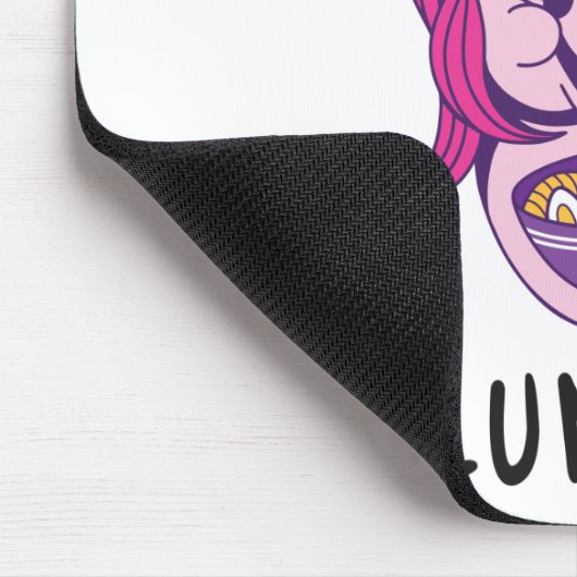 Hoe laat is de lunch? muismat (Hoek)