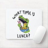 Hoe laat is de lunch? muismat (Met muis)