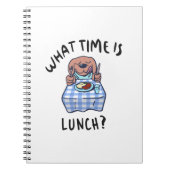 Hoe laat is de lunch? notitieboek (Voorkant)