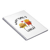 Hoe laat is de lunch? notitieboek (Rechterzijde)