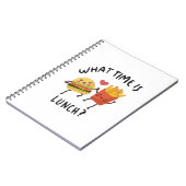 Hoe laat is de lunch? notitieboek (Linkerzijde)