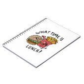 Hoe laat is de lunch? notitieboek (Linkerzijde)