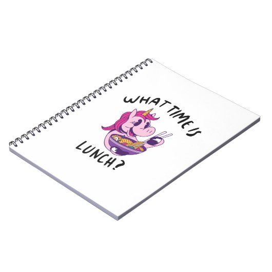 Hoe laat is de lunch? notitieboek (Linkerzijde)