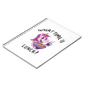 Hoe laat is de lunch? notitieboek (Linkerzijde)