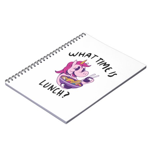 Hoe laat is de lunch? notitieboek (Linkerzijde)