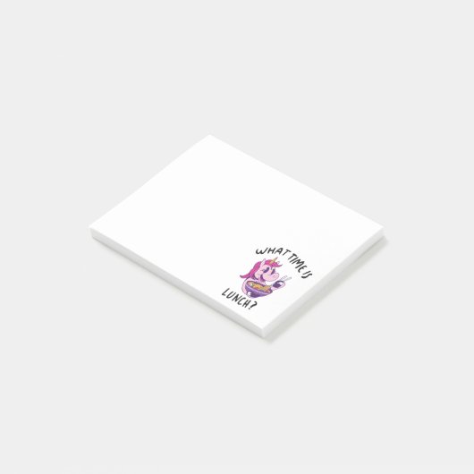 Hoe laat is de lunch? post-it® notes (Schuin)