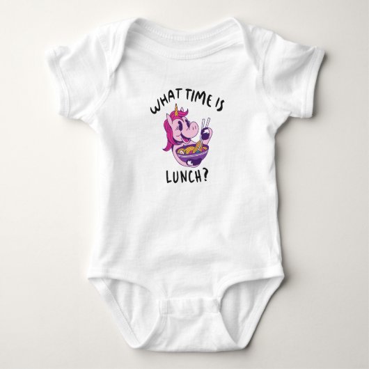 Hoe laat is de lunch romper (Voorkant)