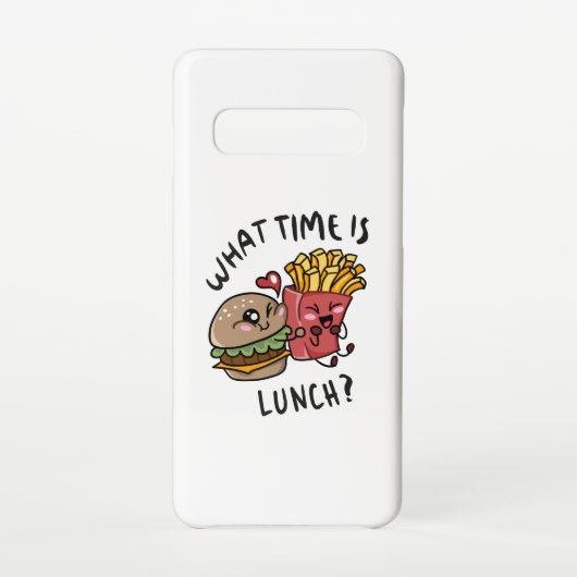 Hoe laat is de lunch? samsung galaxy hoesje (Achterkant)