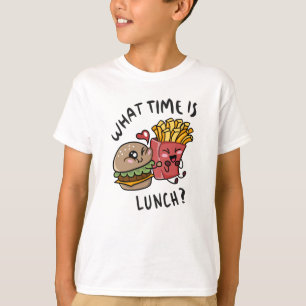 Hoe laat is de lunch? t-shirt
