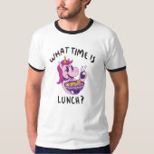 Hoe laat is de lunch? t-shirt (Voorkant)