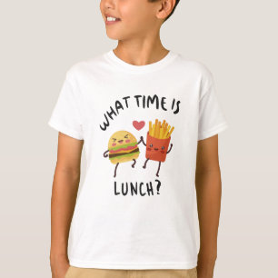 Hoe laat is de lunch? t-shirt