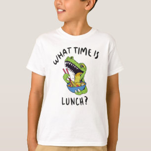 Hoe laat is de lunch? t-shirt