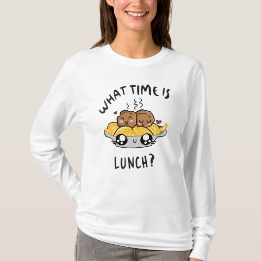 Hoe Laat Is De Lunch T-shirt (Voorkant)