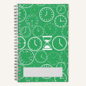 Hoe laat is het.b Green BG Notitieboek (Voorkant)