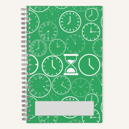Hoe laat is het.b Green BG Notitieboek (Voorkant)