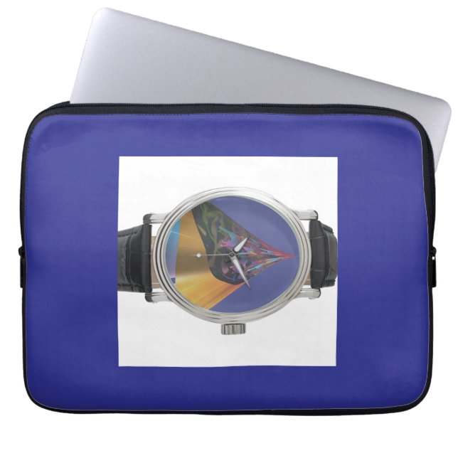 Hoe Laat Is Het? Decoratie Laptop Sleeve (Voorkant)