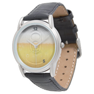 Hoe laat is het? Horloge met bierdop-humor
