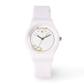 Hoe laat is het nu? (Hangende kat) Horloge