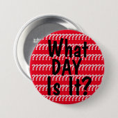 Hoe laat is het? ronde button 7,6 cm (Voorkant /achterkant)