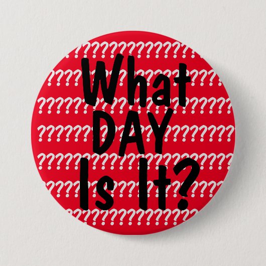 Hoe laat is het? ronde button 7,6 cm (Voorkant)