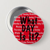 Hoe laat is het? ronde button 7,6 cm (Voorkant /achterkant)