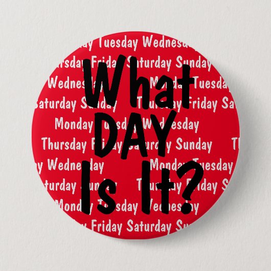 Hoe laat is het? ronde button 7,6 cm (Voorkant)
