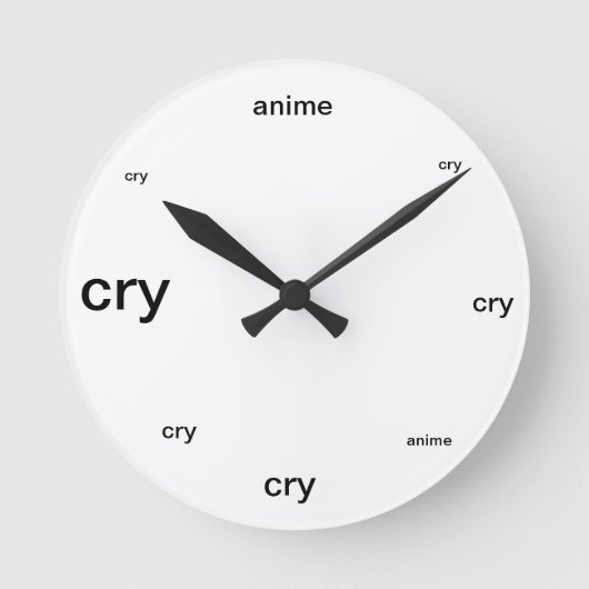 Hoe laat is het? ronde klok (Voorkant)