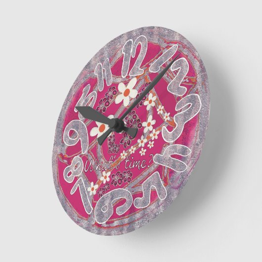 Hoe laat is het? ronde klok (Hoek)