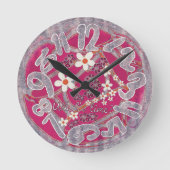 Hoe laat is het? ronde klok (Voorkant)