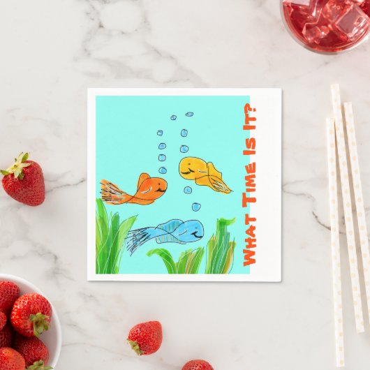 Hoe laat is het? servetten (Insitu)