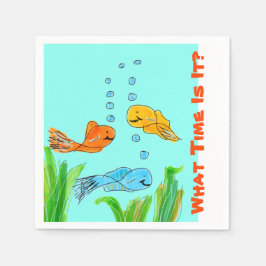 Hoe laat is het? servetten