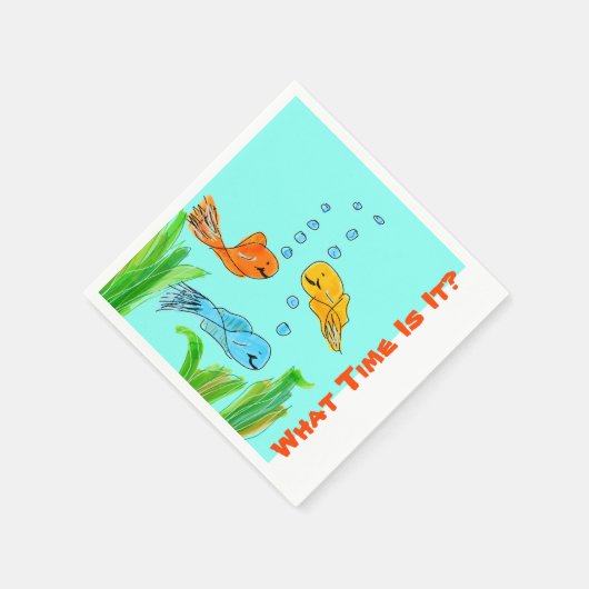 Hoe laat is het? servetten (Hoek)