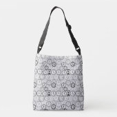 Hoe laat is het.wx4 L Grijs BG Crossbody Tas (Achterkant)