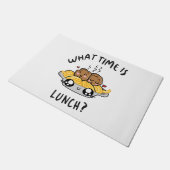 Hoe Laat Is Lunch Deurmat (Schuin)
