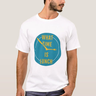 Hoe laat is Lunch - Dinnerware T-shirt