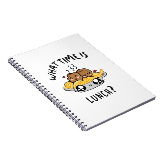 Hoe laat is Lunch? Notitieboek (Rechterzijde)