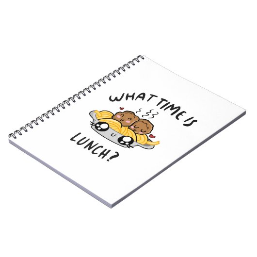 Hoe laat is Lunch? Notitieboek (Linkerzijde)