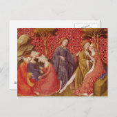 Hoe Lancelot Guinevere kuste Briefkaart (Voorkant / Achterkant)