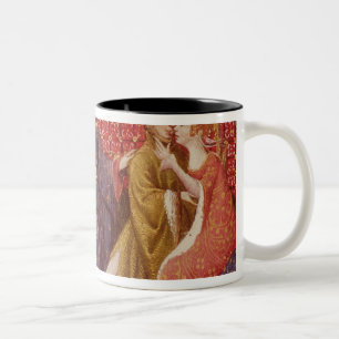 Hoe Lancelot Guinevere kuste Tweekleurige Koffiemok