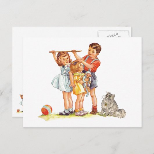 "Hoe lang ben je?" Briefkaart (Voorkant / Achterkant)