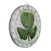 Hoe lang de dag ook is, de avond komt. dartbord (Voorkant Links)